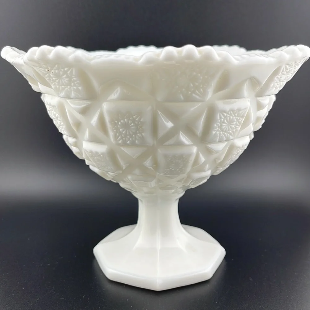 Vintage Westmoreland Milk Glass Pedestal